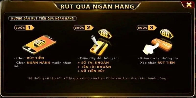 Hướng dẫn rút tiền Go88